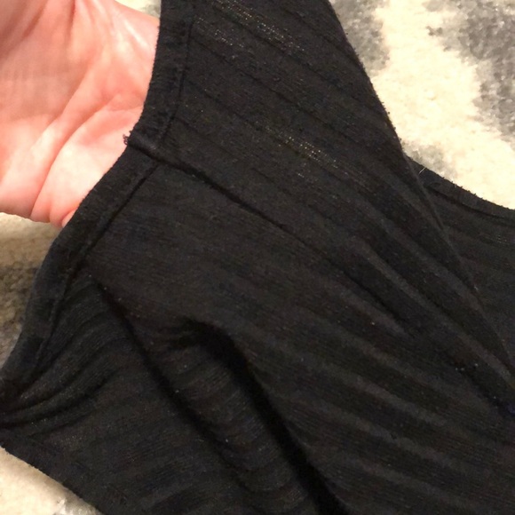 Zara Black Ribbed Bodysuit - Picture 9 of 9